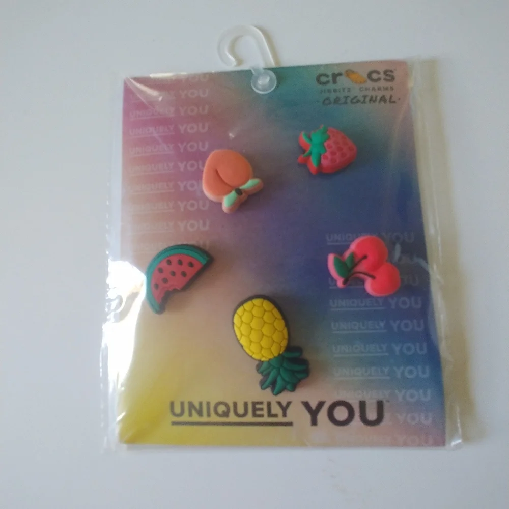 CROCS Fruit Jibbitz & TY Plush Coin Seal Purse